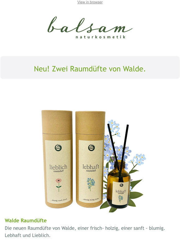 Neu! Walde Raumdüfte