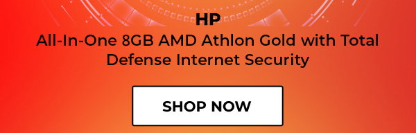 HP All-In-One 8GB AMD Athlon Gold with Total Defense Internet Security