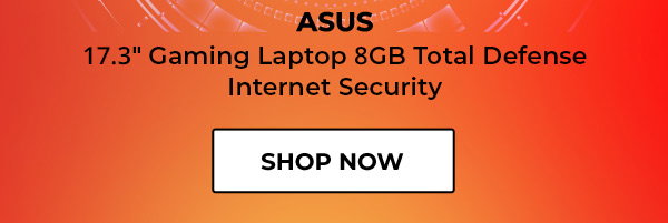 ASUS 17.3" Gaming Laptop 8GB Total Defense Internet Security