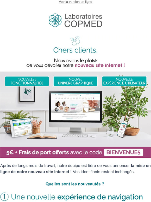 Copmed: Découvrez votre nouveau site internet ! | Milled