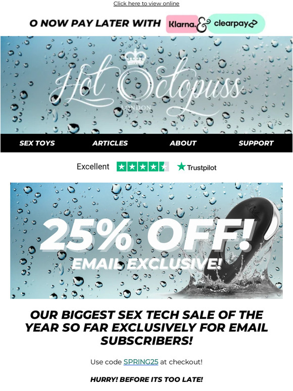 OUR BIGGEST SEX TECH SALE OF THE YEAR SO FAR!