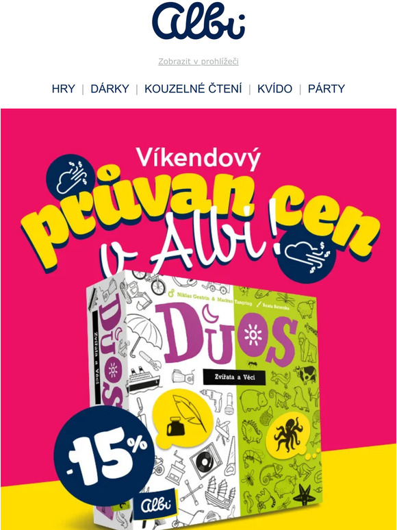 Jarních 15 % pro radost