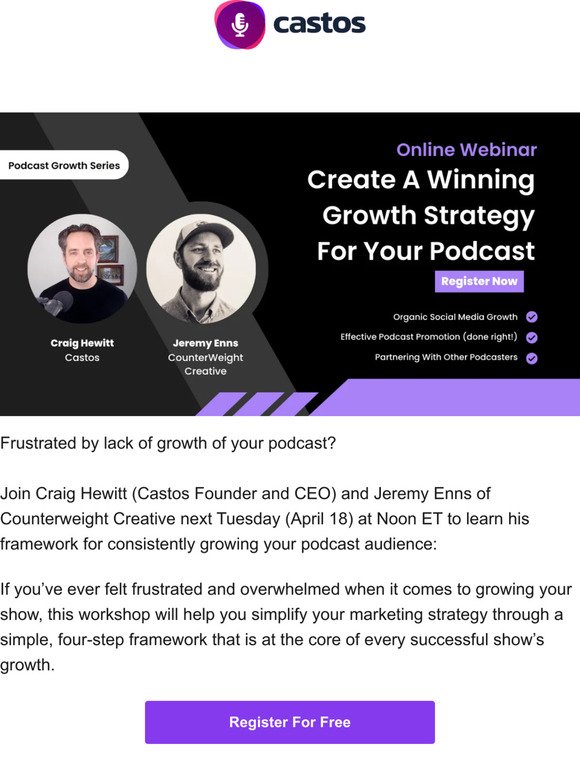 Learn this proven podcast growth framework