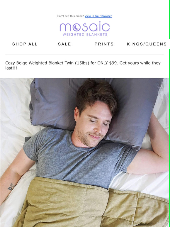 Mosaic weighted blankets sale