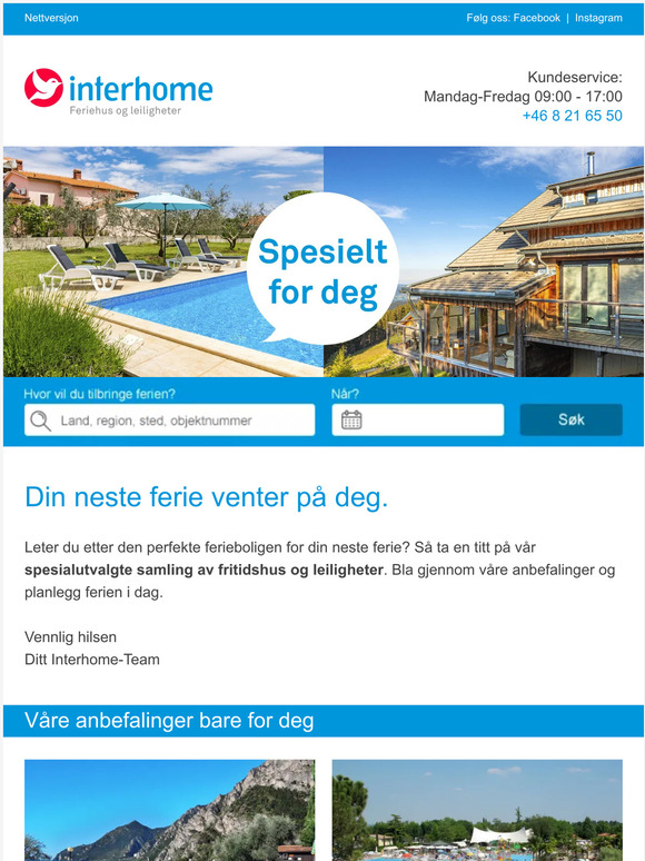 Får vi presentera några individuella semesterrekommendationer!