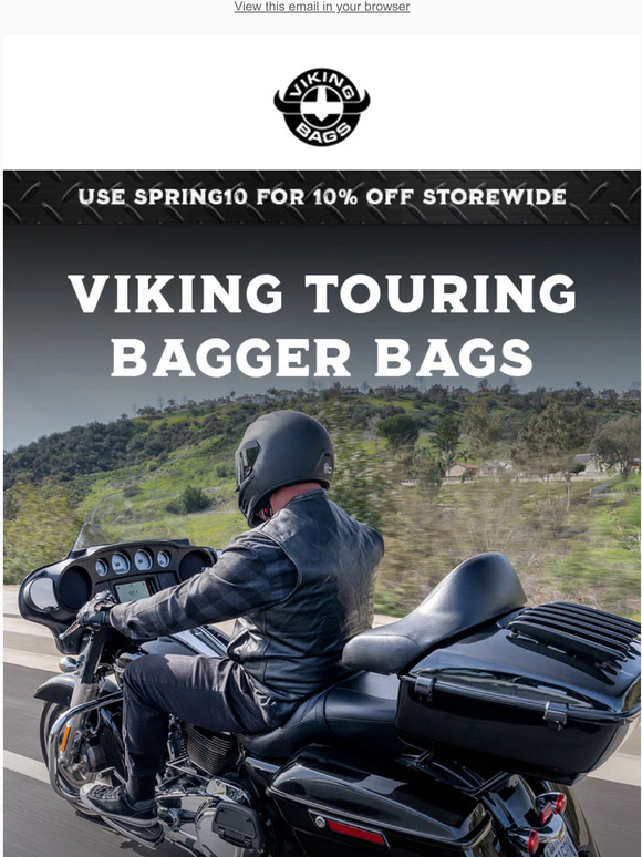 Viking Bags NEW ARRIVAL // Viking Bags Harley Touring Bagger Bags Milled