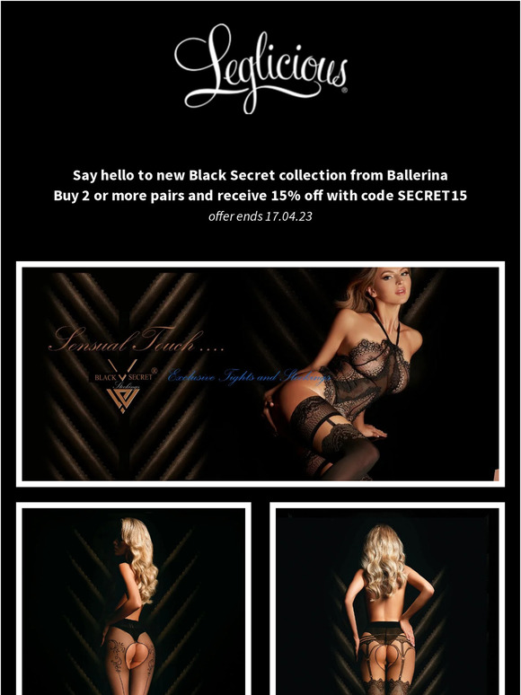 Just in...The ultra sexy Ballerina Black Secret Collection