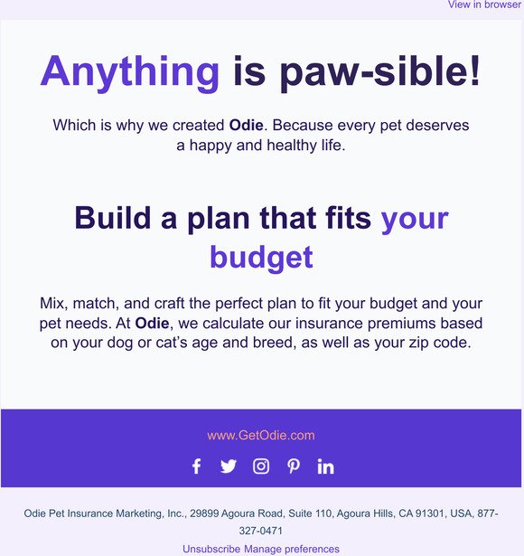 Can we help you build a plan for your pet? 🐶🐱