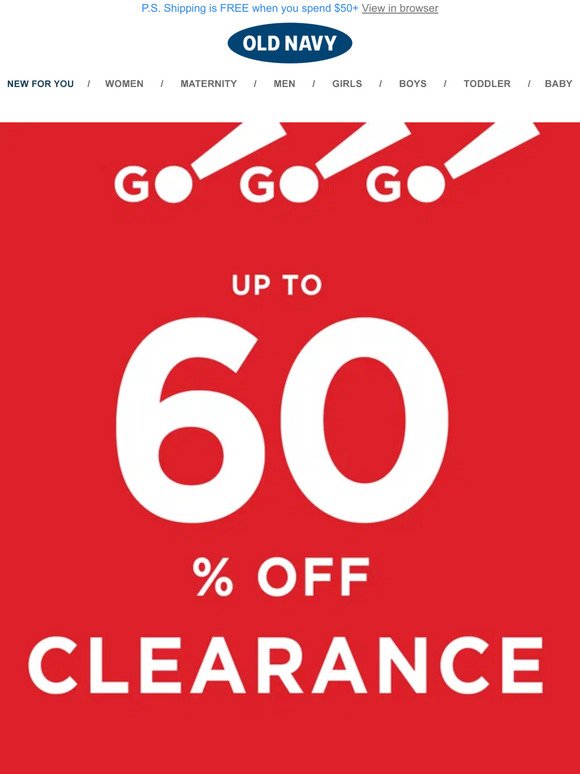 NO JOKE: You're approved for up to 60% OFF CLEARANCE (styles starting from $4.99!)