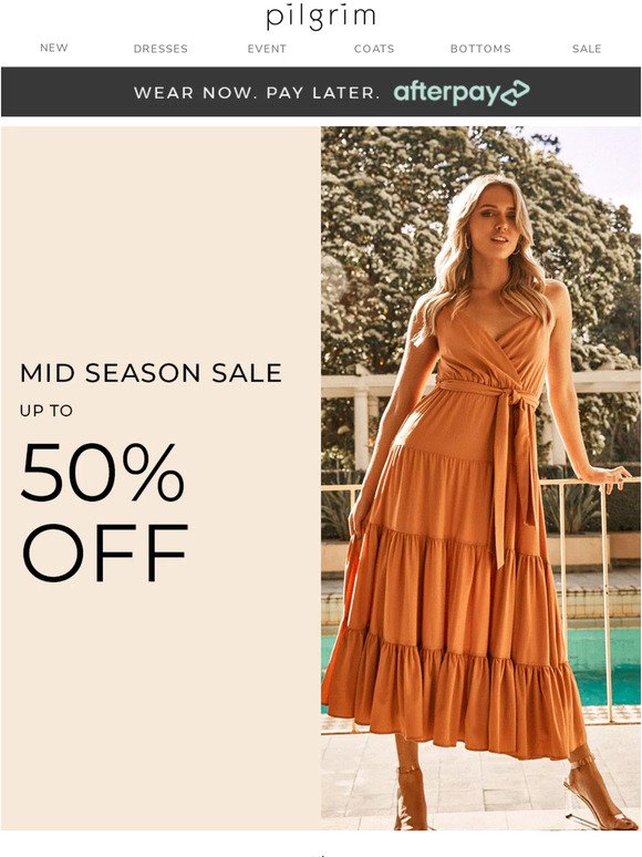 Up To 50% Off  — Mid Season Sale 🍂