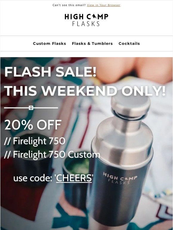 Firelight 750ml Flask - Premium Flask w/ Tumblers