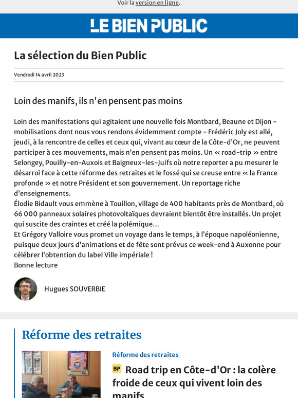 le Bien Public La sélection du Bien Public 📰 Roadtrip au cœur de la