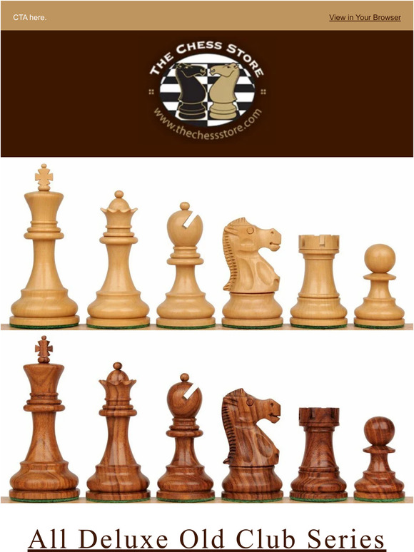 Deluxe Old Club Staunton Chess Set Ebony Boxwood Pieces with Black &  Bird's-Eye Maple Chess Case - 3.25 King - The Chess Store