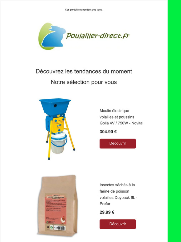 —, des nouveautés rien que pour vous