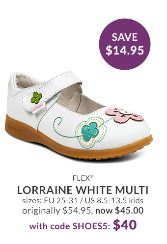Lorraine White Multi - Save
$14.95