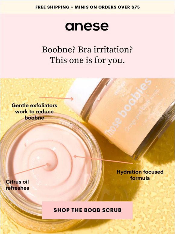 Boobne? Bra irritation? This one is for you.