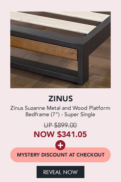 Zinus Suzanne Metal and Wood Platform Bedframe (7”)