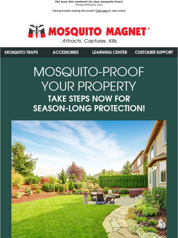 Is YOUR Yard MosquitoProof? Milled