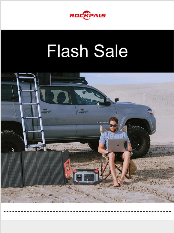 As low as $0.5/wh for Rockpals power station-enjoy this offer in advance-valid 24 hrs