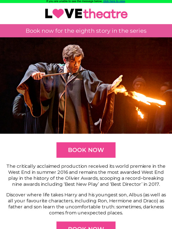 Harry Potter tickets from just £15.75 per part