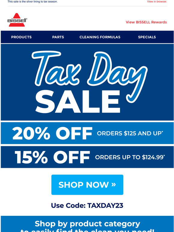 ⛅ Tax Day Sale! Save up to 20% on your order