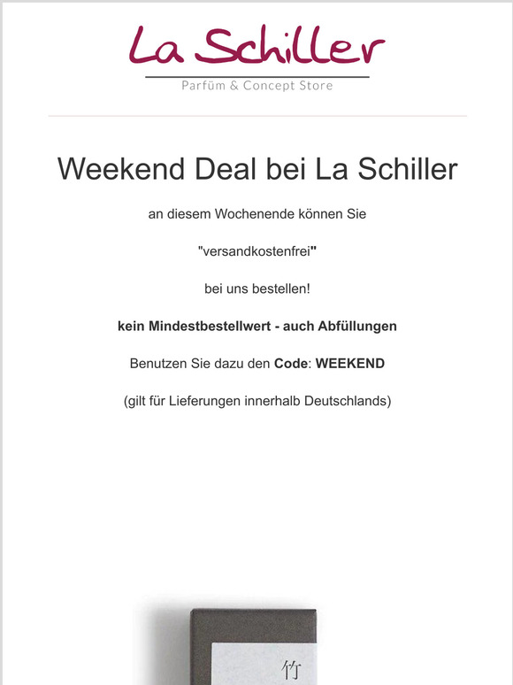 Happy Weekend ohne Versandkosten!