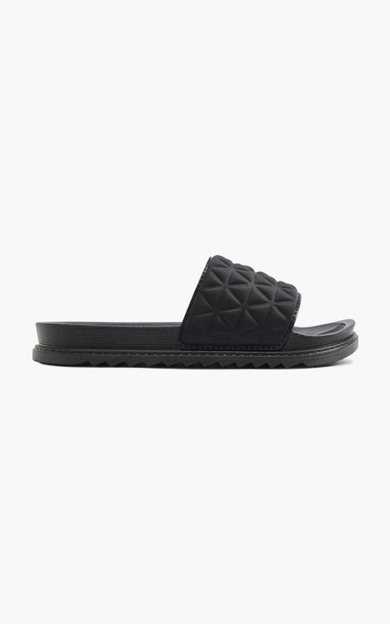 Ladies Graceland Black Slides 