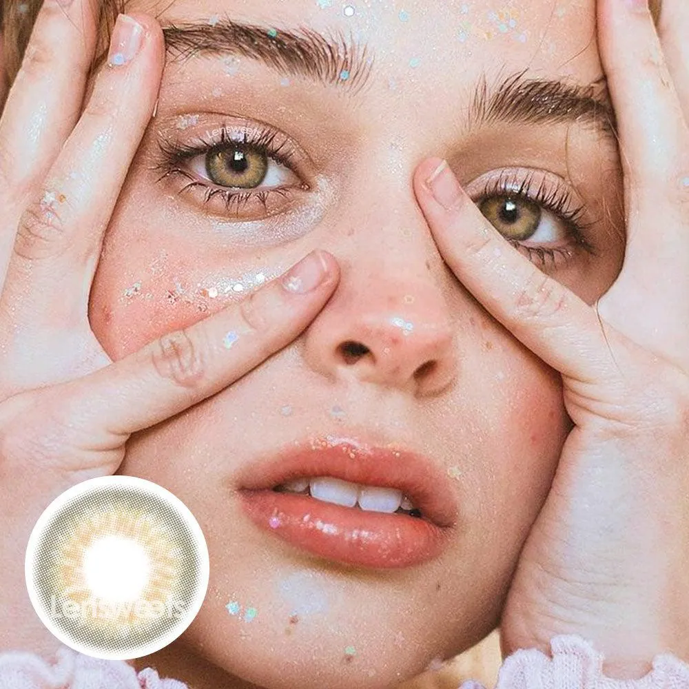DNA Taylor Brown Hazel Prescription Monthly Colored Contacts