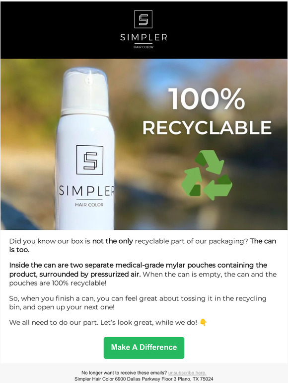 Simpler Hair Color The Safest Dye For Our ♻️ Milled