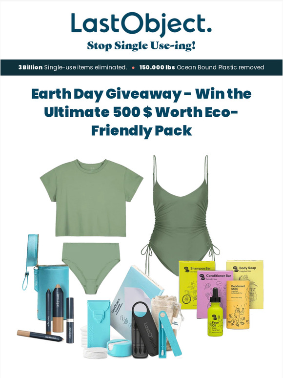 Earth Day Giveaway - Win the Ultimate 500 $ Worth Eco-Friendly Pack