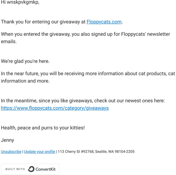 Welcome to Floppycats.com