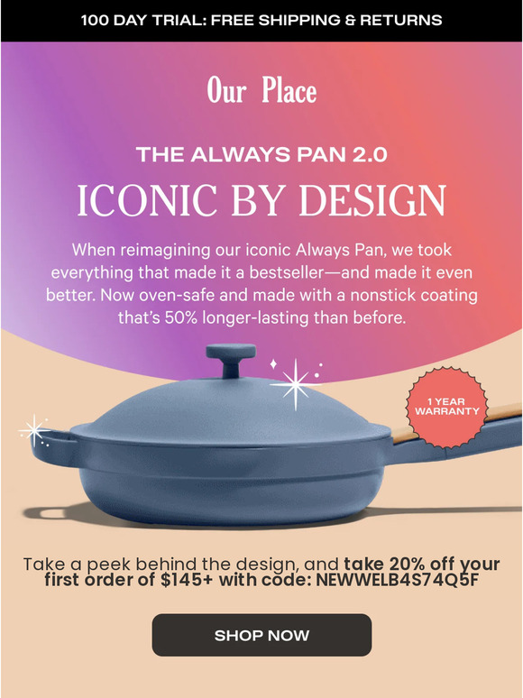 Our Place Behind the Design The Always Pan 2.0 Milled