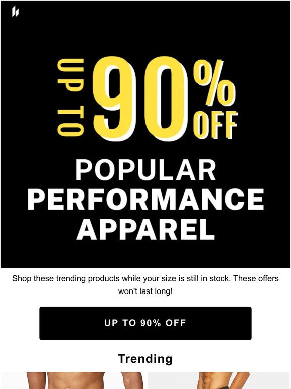 Score Up to 90% Off Trending Apparel