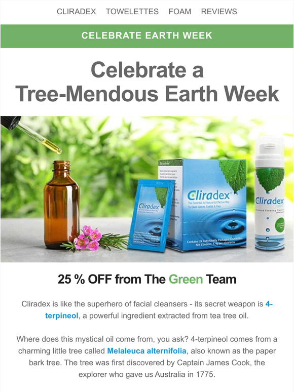 🌍Earth Week: Celebrating Mother Nature with 25% off Eyelid Cleansers