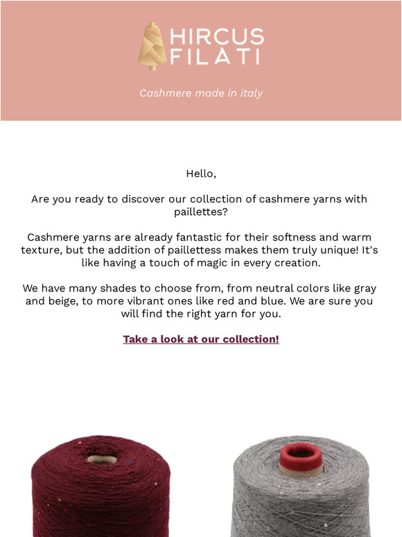 Discover our beautiful sequin yarn😍