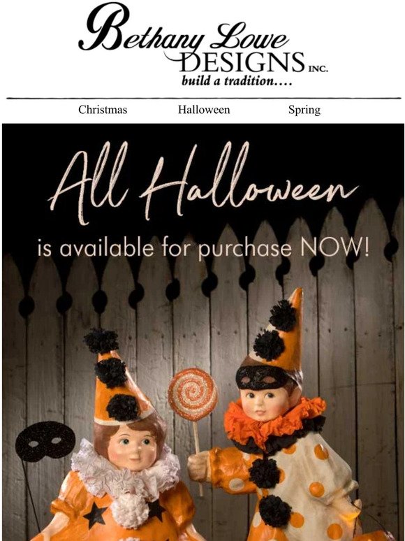 Don't delay... Place your Halloween orders today!