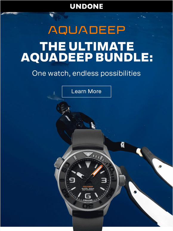 undone: Hey, dive into our newest watch. The Aquadeep with UNDONEs