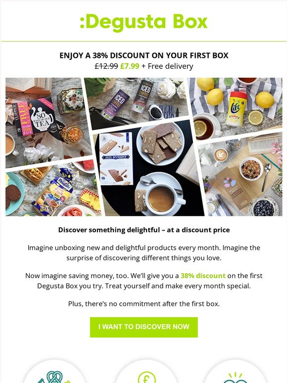 Save 38% on your first Degusta Box