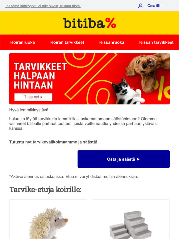 Etsimäsi tarvikkeet löytyvät täältä ☞