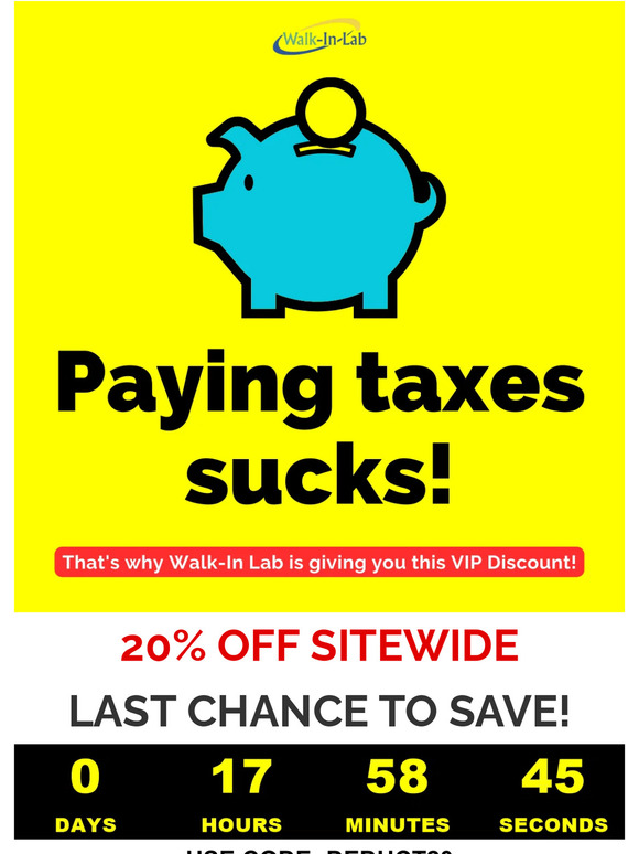 📬 Did You Pay Your Taxes? Reward Yourself with 20% OFF Sitewide! 🎁 LAST CHANCE