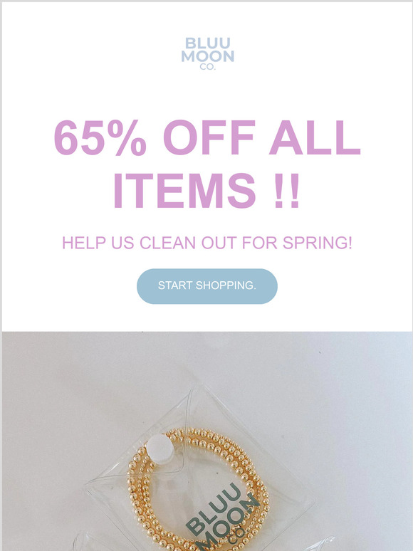 65% OFF EVERYTHING !!!