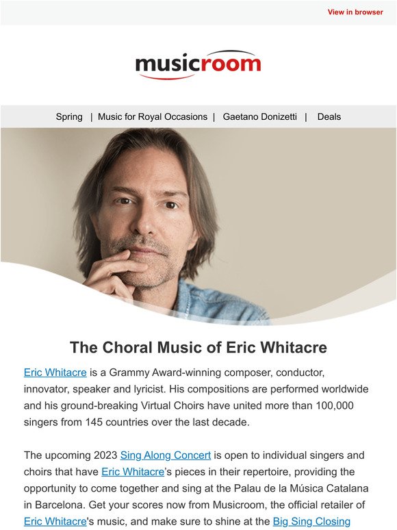 The Choral Music of Eric Whitacre