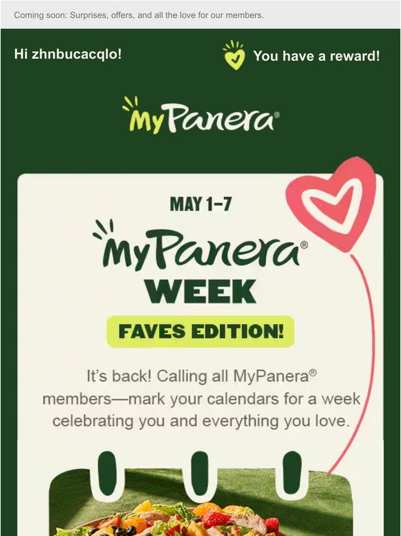 Panera Bread —, MyPanera Week is BACK & better than ever! Milled