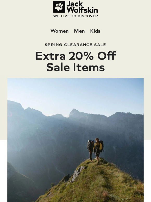 Extra 20% Off: Spring Clearance Sale 🌱