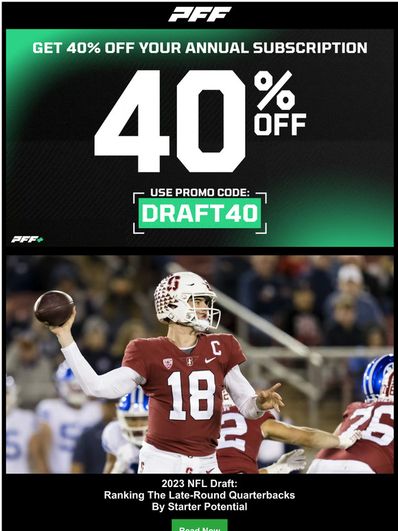 PFF's 2023 QB Annual is LIVE and available to all PFF+ subscribers!, NFL  News, Rankings and Statistics