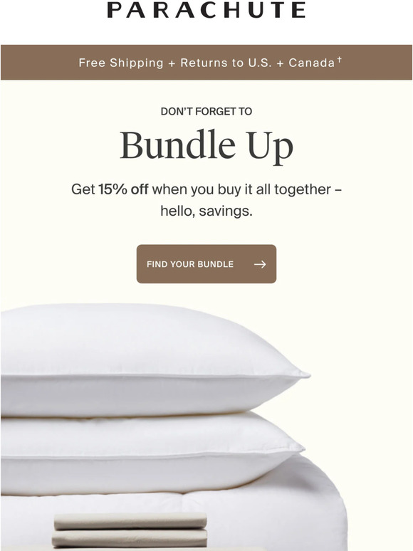 Parachute Email Newsletters Shop Sales, Discounts, and Coupon Codes