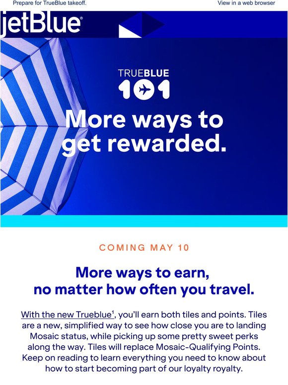 JetBlue Introducing tiles What you should know. Milled