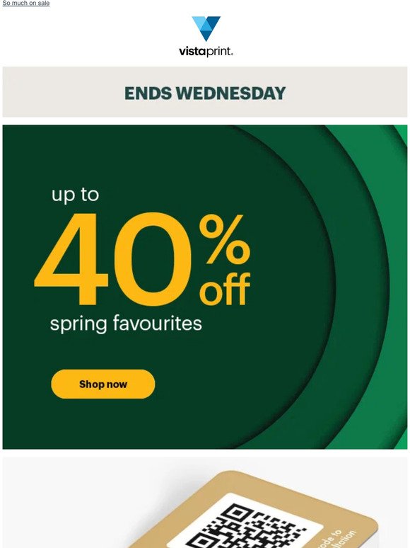 Up to 40% off spring favourites | Check out our sale