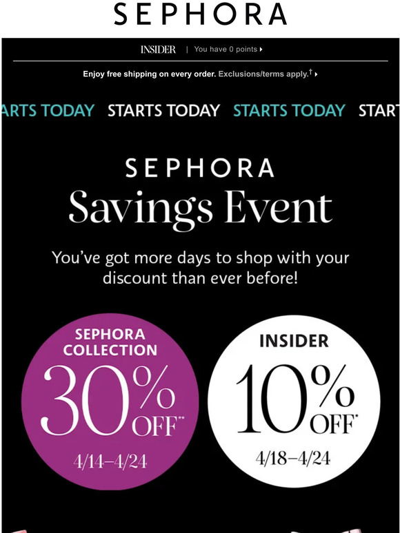 —, get 10% off starting today 🛍️