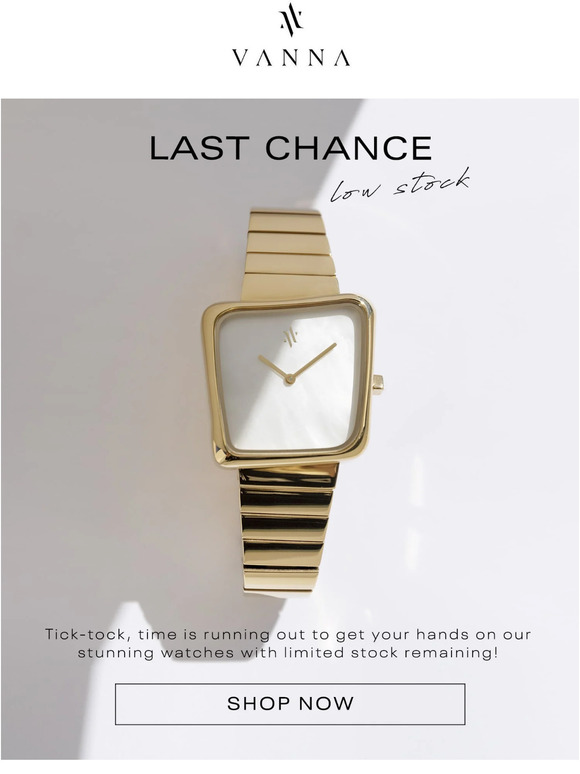 Last Chance - LOW STOCK